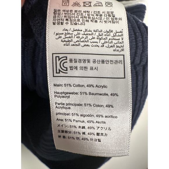 JOULES VALENCIA SWEATER PULLOVER‎ MOCK NECK STRIPED NAVY BLUE Nautical Size 6 - Picture 11 of 11